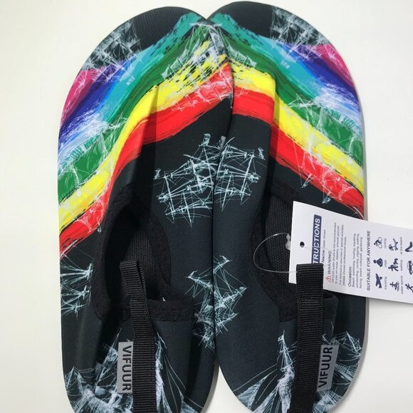 VIFUUR Shoes - NEW in package VIFUUR Water beach sand shoes Rainbow size 40-41 (9.5-10 Women's)